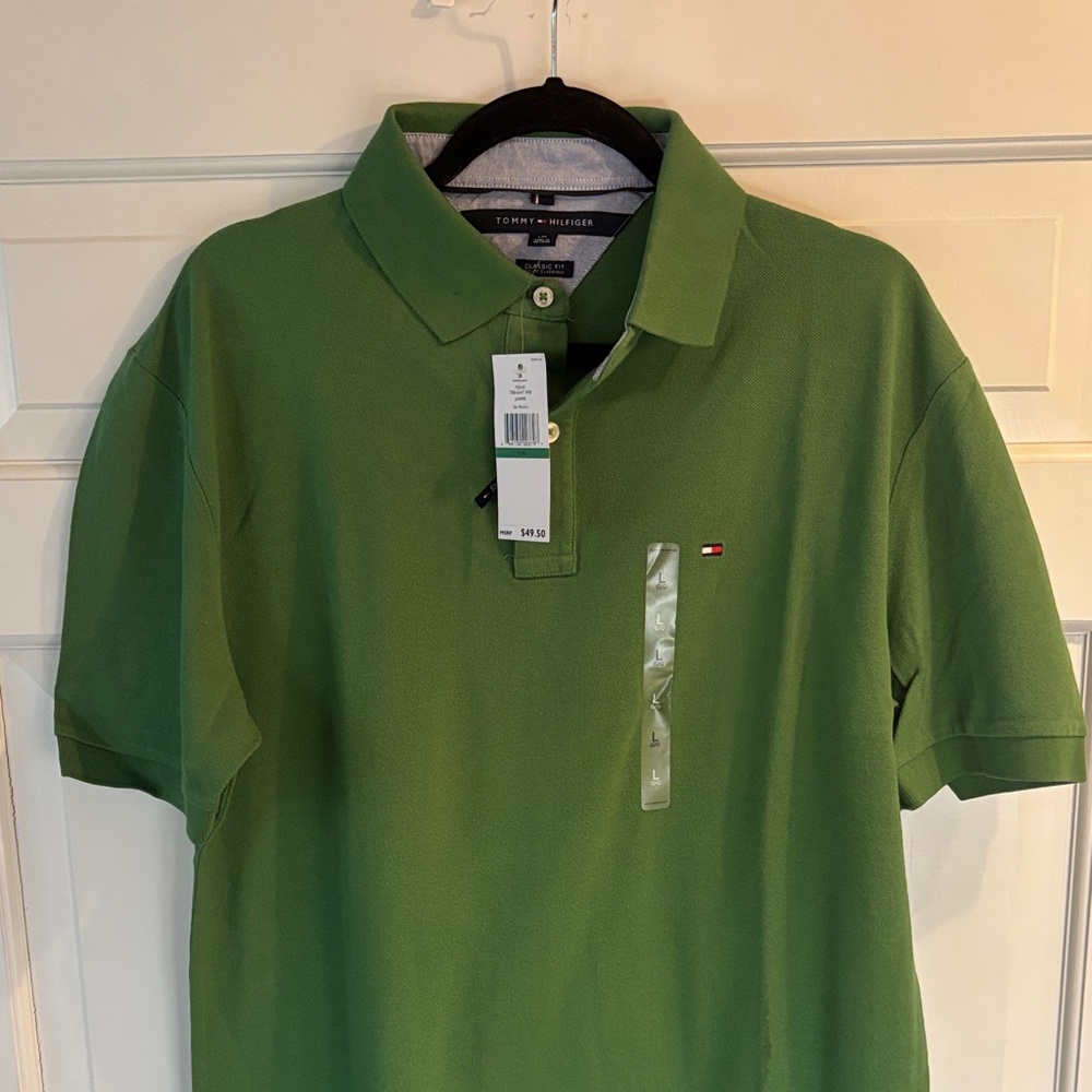 Tommy Hilfiger Men's Polo Shirt in Green